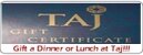 Taj Coupons to India